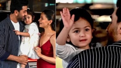 Ranbir Kapoor And Alia Bhatt’s Daughter Raha Blew Kisses For The Paparazzi